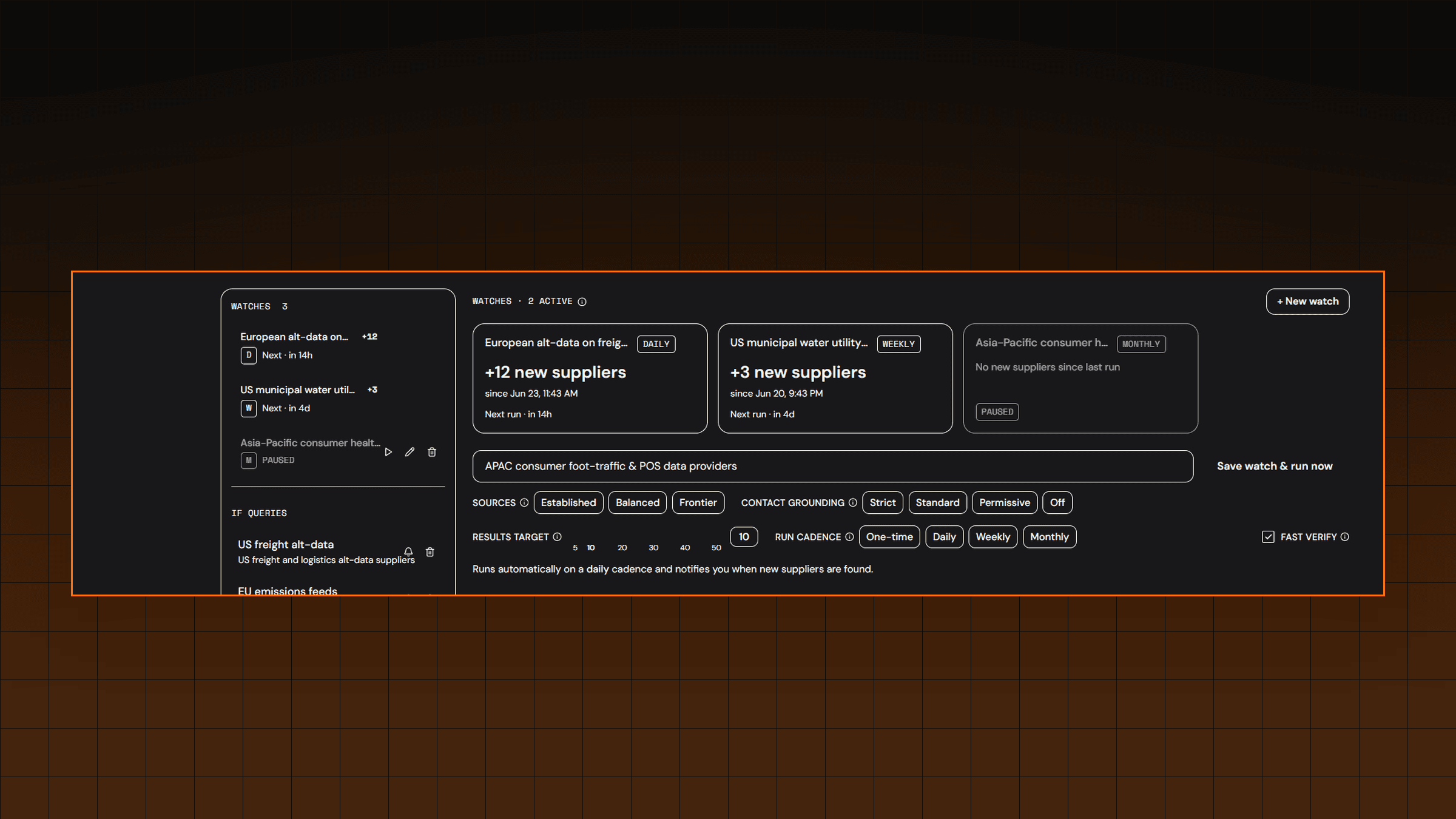 Changelog #3: Source Streams — Data Supplier Discovery on Autopilot